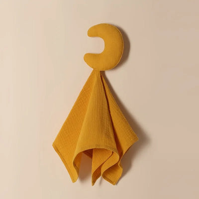 Doudou Bébé Fille étoile lune orange
