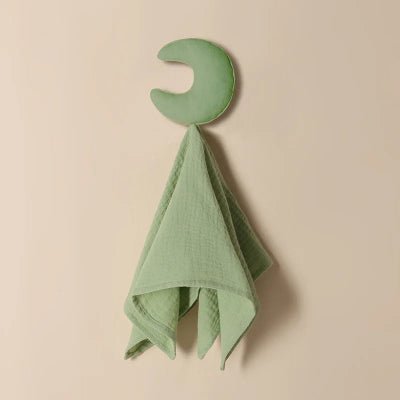 Doudou Bébé Fille étoile lune verte