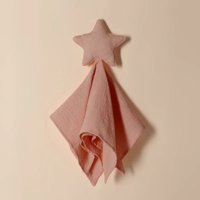 Doudou Bébé Fille étoile rose fonce