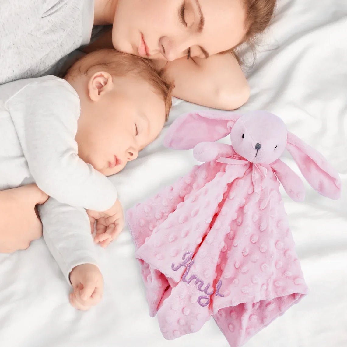 Doudou Lapin Rose - Compagnon Idéal pour Bébé
Doudou et compagnie lapin et sa maman et bébé  