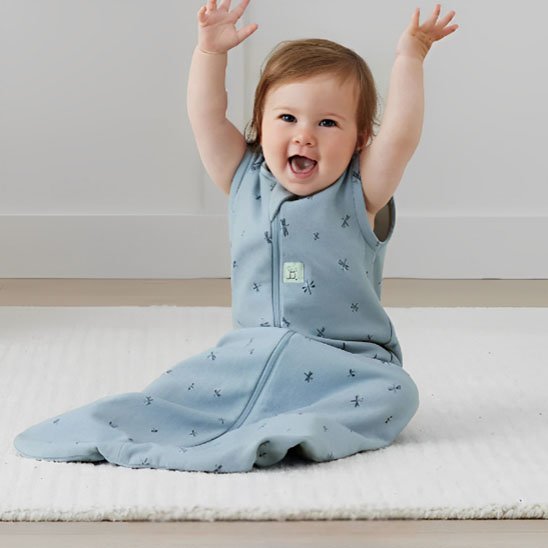 Gigoteuse bébé fille Petite fille en gigoteuse Bleue pale