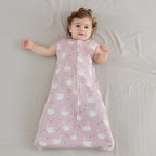 Gigoteuse bébé fille en gigoteuse rose pale