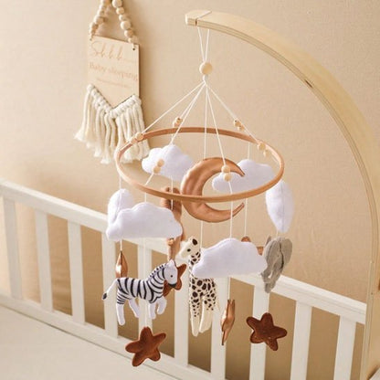 Mobile bebe bois chambre de  bebe 