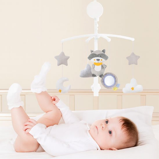 Mobile musical pour bebe petits ratons 
