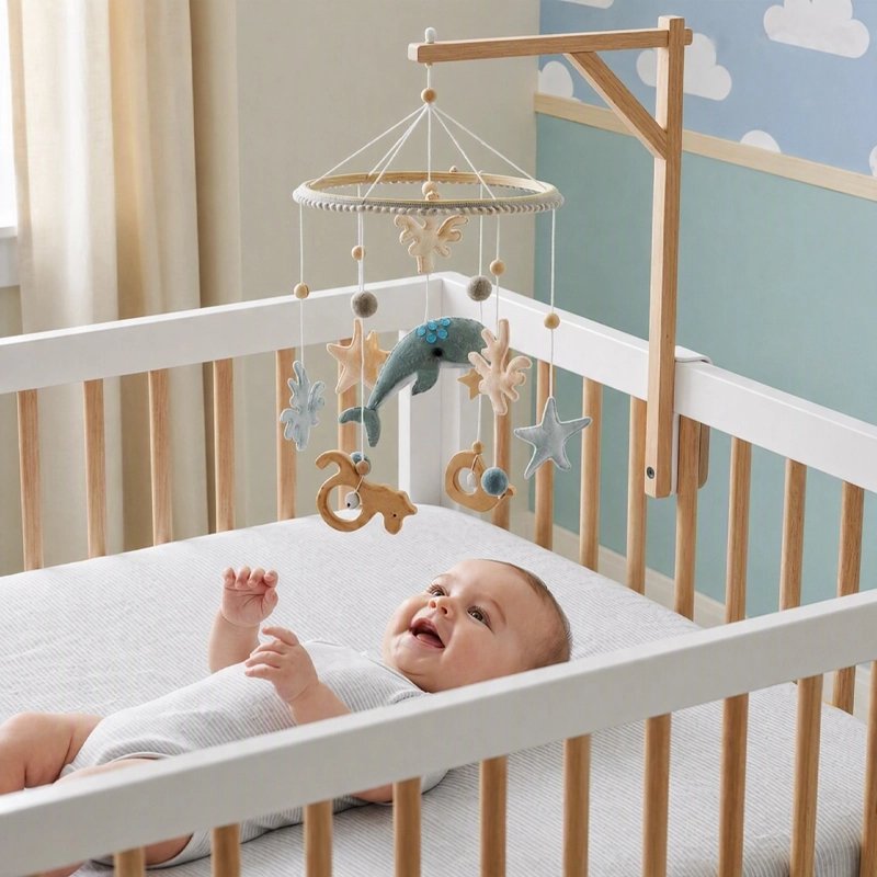 Mobile pour bébépetit heureux de voir son mobile 