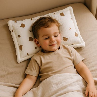 Oreiller pour bebe sourire et joie 