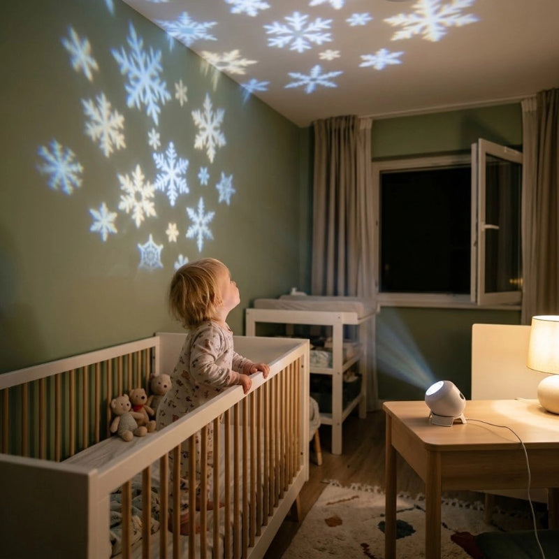 Projecteur enfant etoile et flocon