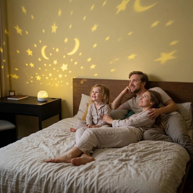 Projecteur enfant maman papa et fille 
