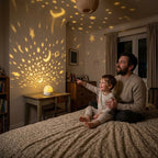 Projecteur enfant papa et fils 