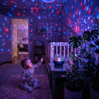 Projecteur enfant veilleuse enfant rechargeable bebe assis avec sa main dans les airs