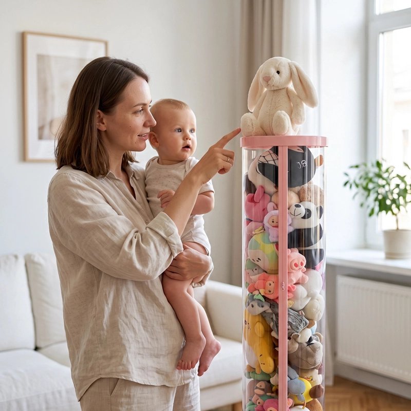 Rangement pour peluche​ pointe le lapin