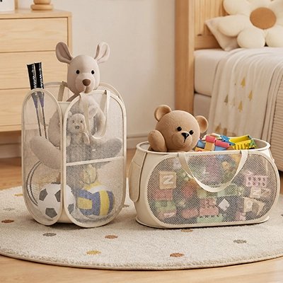 Rangement pour peluche​s deux rangements avec toutous