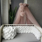 tresse de lit bebe
ciel de lit et tresse blanche geante