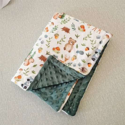 couverture douce bebe animaux