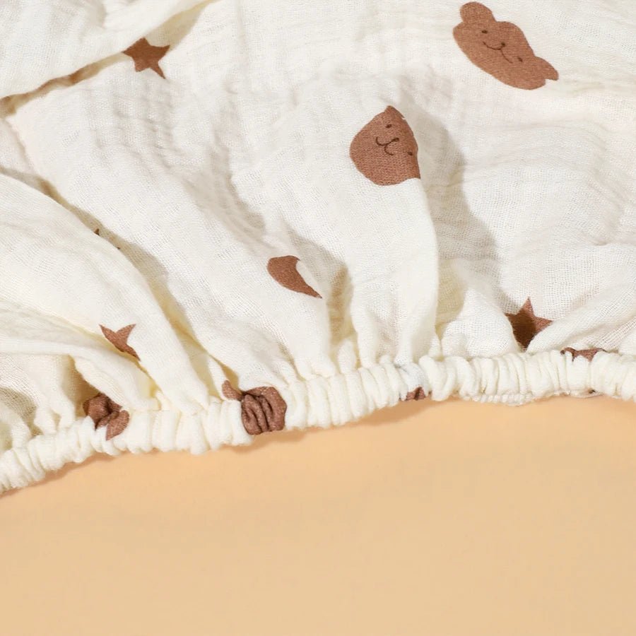 tour de lit ourson drap elastiques