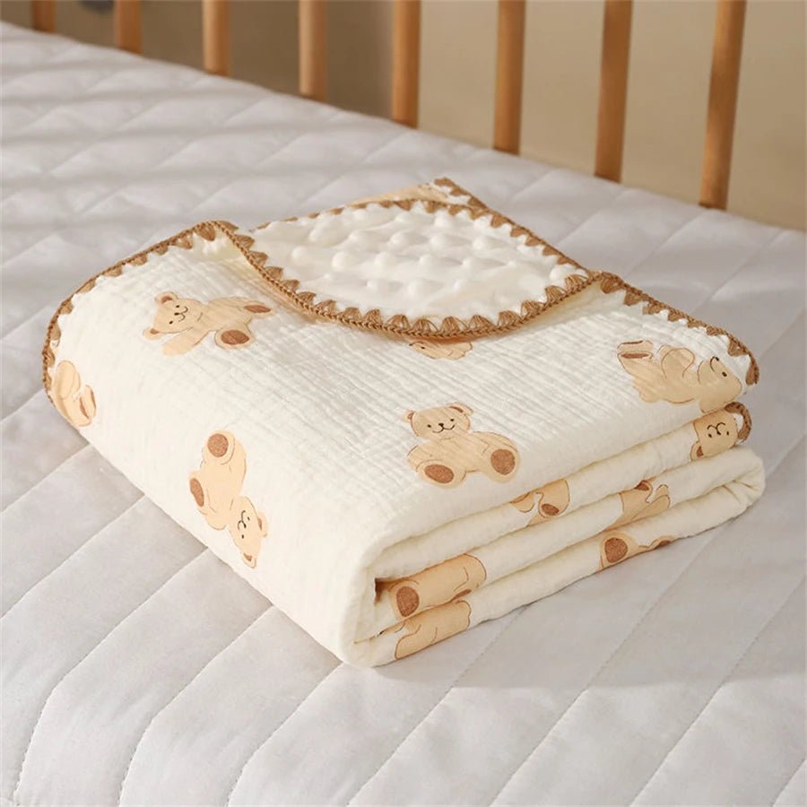 Cocon d'emmaillotage ours beige