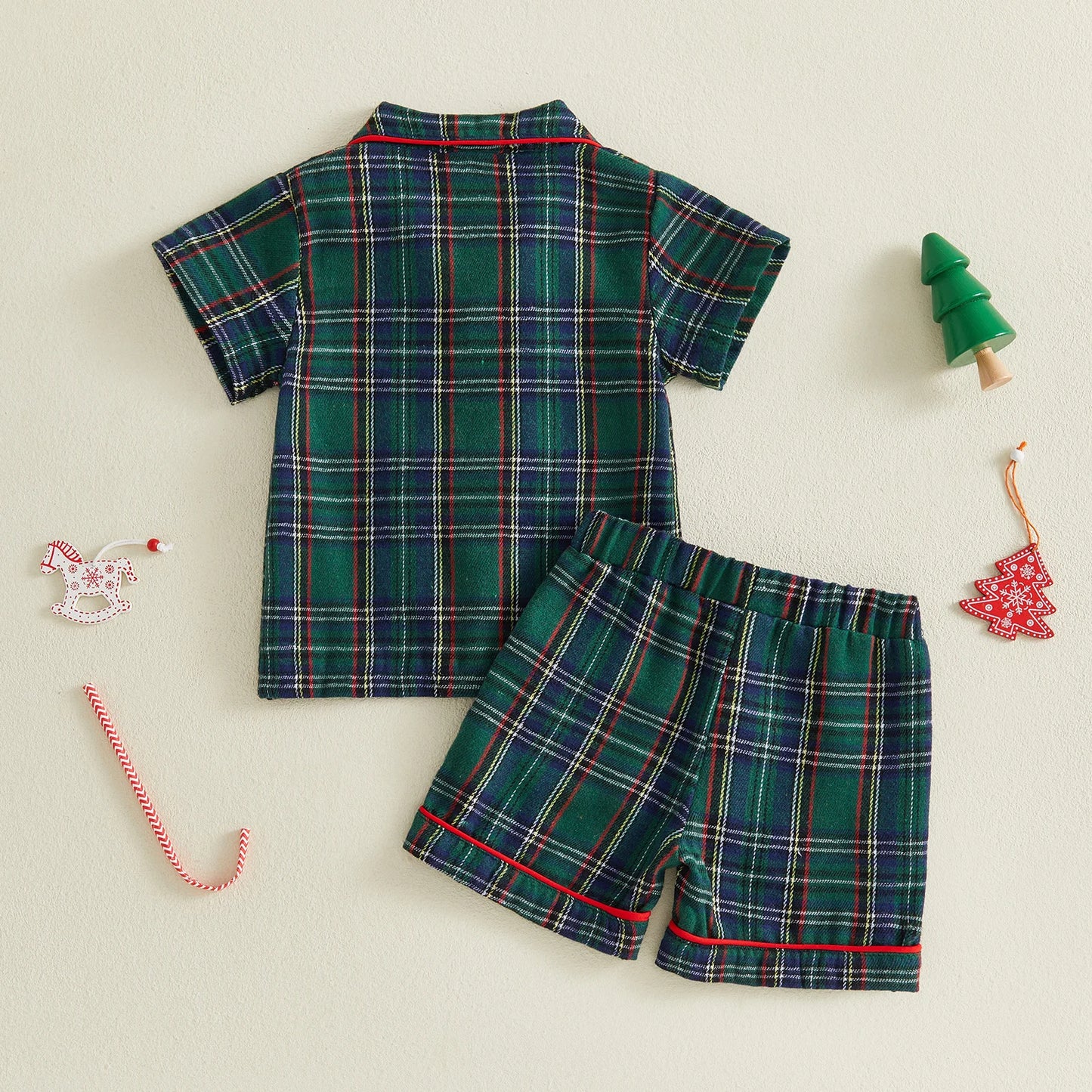 PYJAMAS BEBE NOEL | pyjama a carreaux