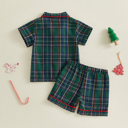 PYJAMAS BEBE NOEL | pyjama a carreaux