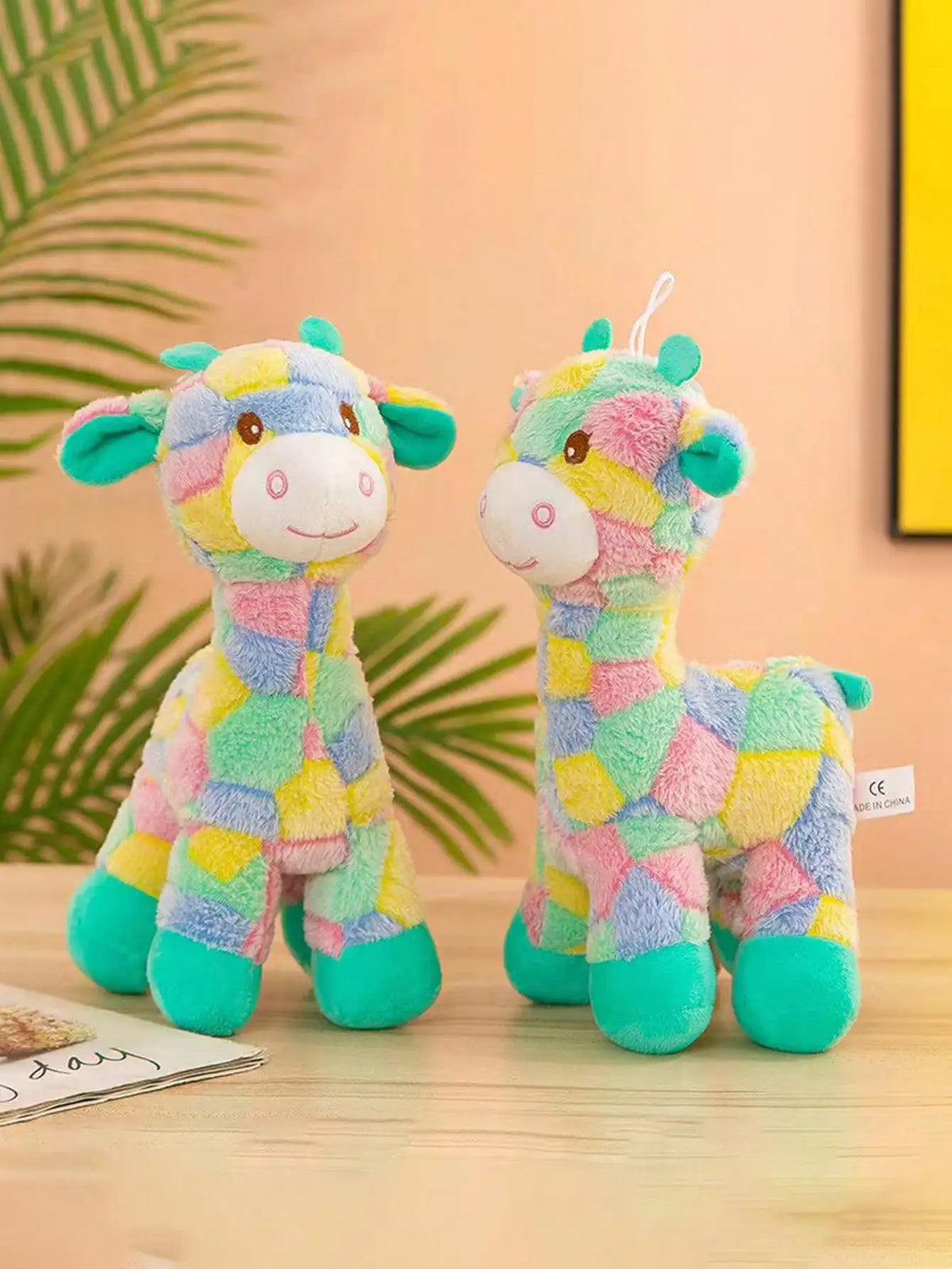 peluche d'éveil | Girafe Colorée Robuste