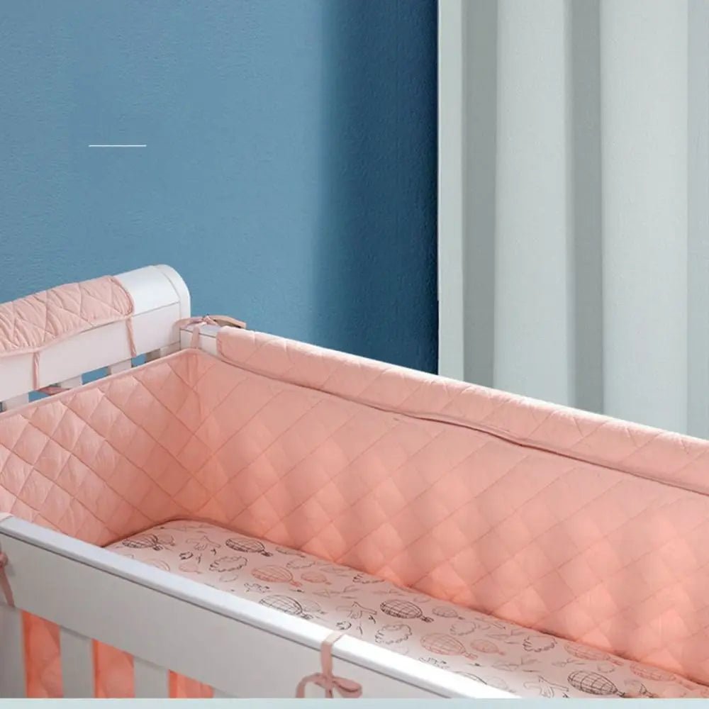 Tour de lit bébé respirant rosee