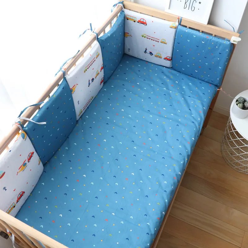 Tour de Lit Bleu Confo Poupon - 6 Coussins Doux
couchette