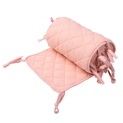 Tour de lit fille rose 