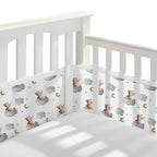 tour de lit respirant oursons nuages 