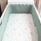 Tour de lit bébé respirant vert