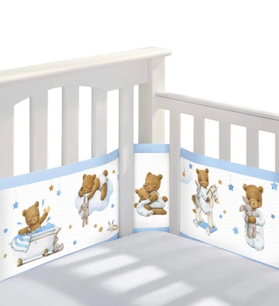 tour de lit respirant oursons