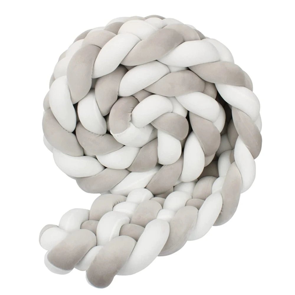 tresse de lit bebe
gris blanc geante