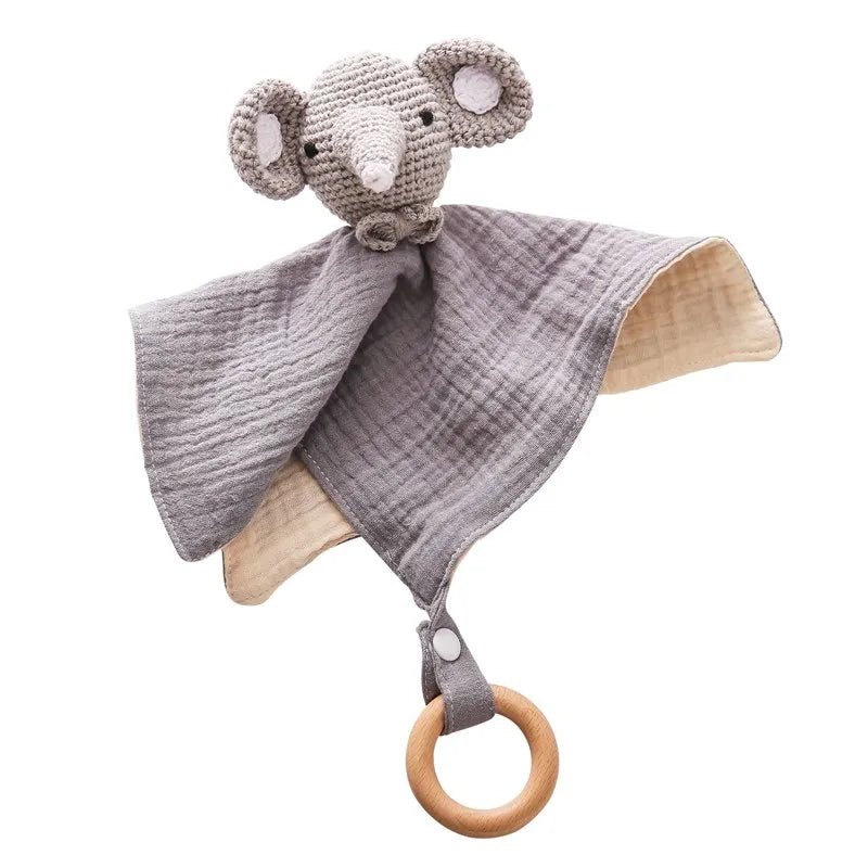 Doudou bébé garçon souris grise