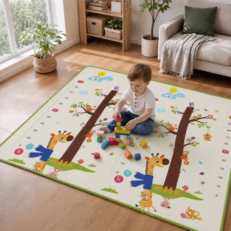 Tapis bebe mousse les animaux