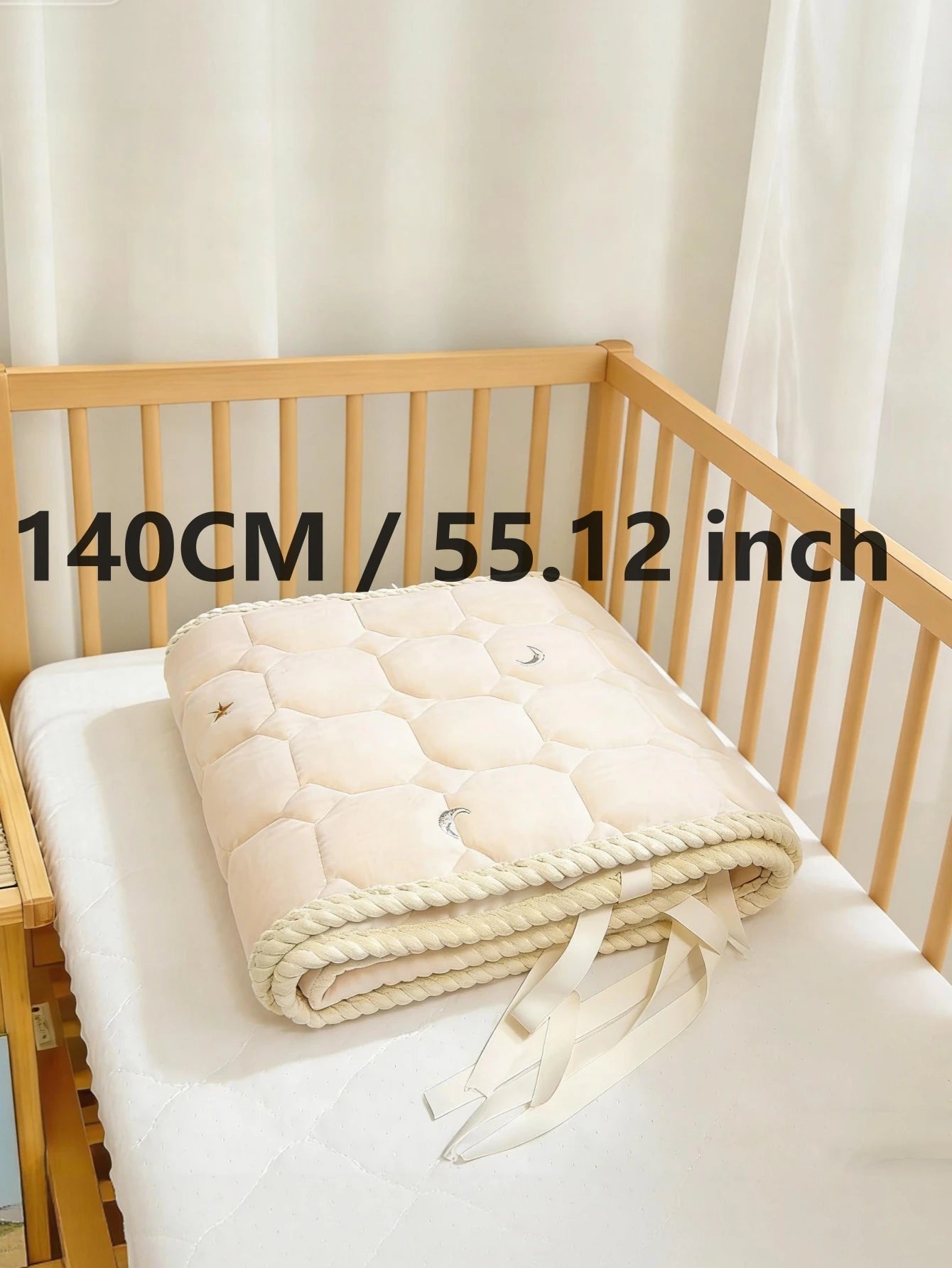 Tour de Lit Complet Bébé beige 140 cm 