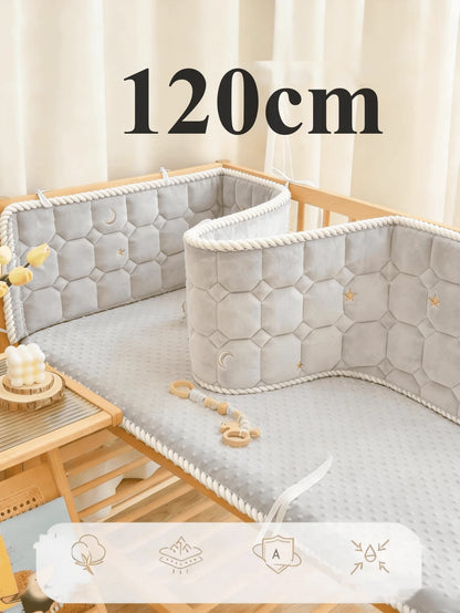 Tour de Lit Complet Bébé gris 120 cm