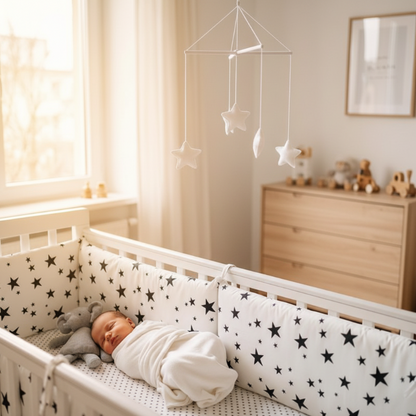 Tour de lit bébé doudou mobile 3 bebe emmaillote 