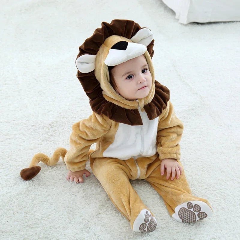 Un deguisement bebe halloween lion chaud 