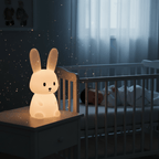 Veilleuse LED Rechargeable Veilleuse lapin bébé dort