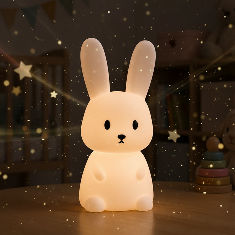 Veilleuse LED Rechargeable Veilleuse lapin sparkle magie