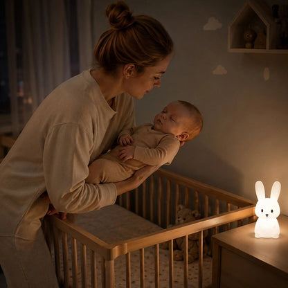 Veilleuse LED Rechargeable veilleuse bébé usb blanche lapin veilleuse bébé 
