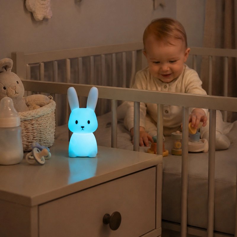 Veilleuse LED Rechargeable veilleuse bleue bébé usb