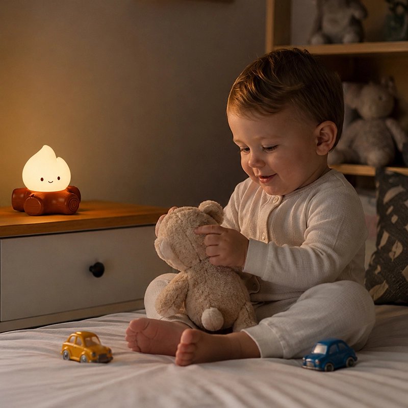 Veilleuse bruit blanc avec le petit toutou ourson
