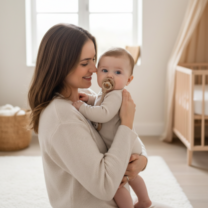 attache tetine clip une Attache tétine Beige - maman et bébé