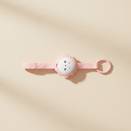 attache tetine clip une Attache tétine Rose - fond doux