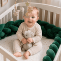 tresse de lit bébé
vert avec toutou peluche Bébé assis mobile vert forêt