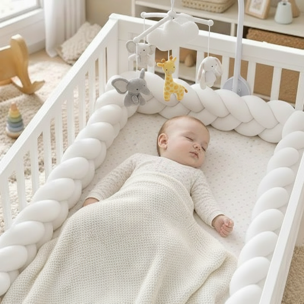 Tresse de Lit 3M Bébé avec mobile bébé  animaux