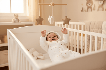 Bébé combinaison ourson mobile lapin berceau