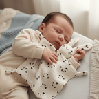  Doudou Bébé Câlin Nuit Sereine - Peluche Lapin Motifs
Bébé dormant avec le doudou