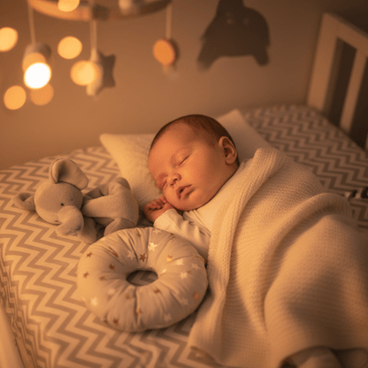 drap housse pour lit bebe et
Bébé doudou éléphant oreiller – drap chevron