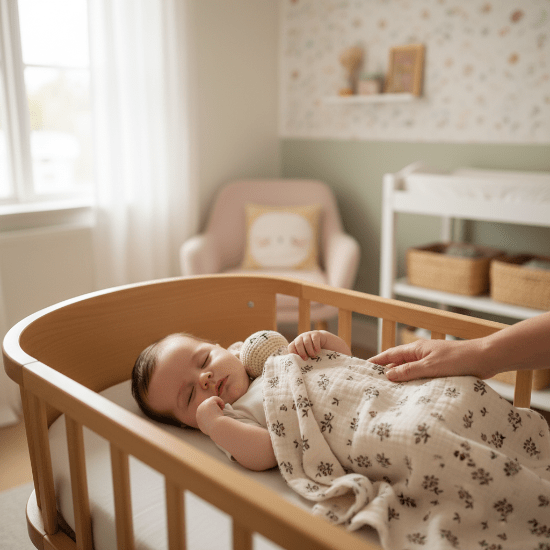 Doudou Bébé Fille Câlin Confiance - Peluche Sécurisante
Bébé en sieste avec doudou beige