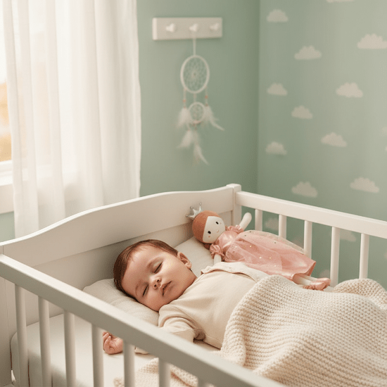Doudou Naissance Fille Copine Princesse - Poupée ChiffonBébé endormi avec poupée princesse